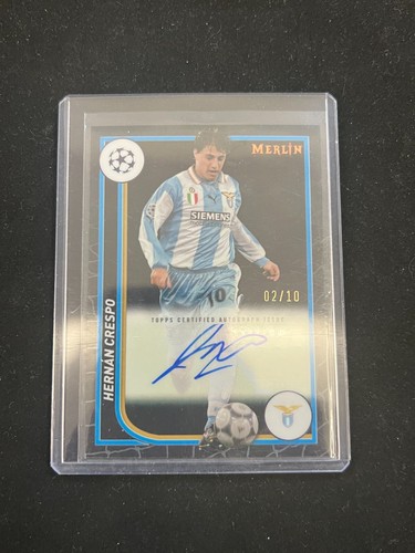 Hernan Crespo 2023-24 Topps Merlin Chrome UCC Base Auto Black Refractor /10