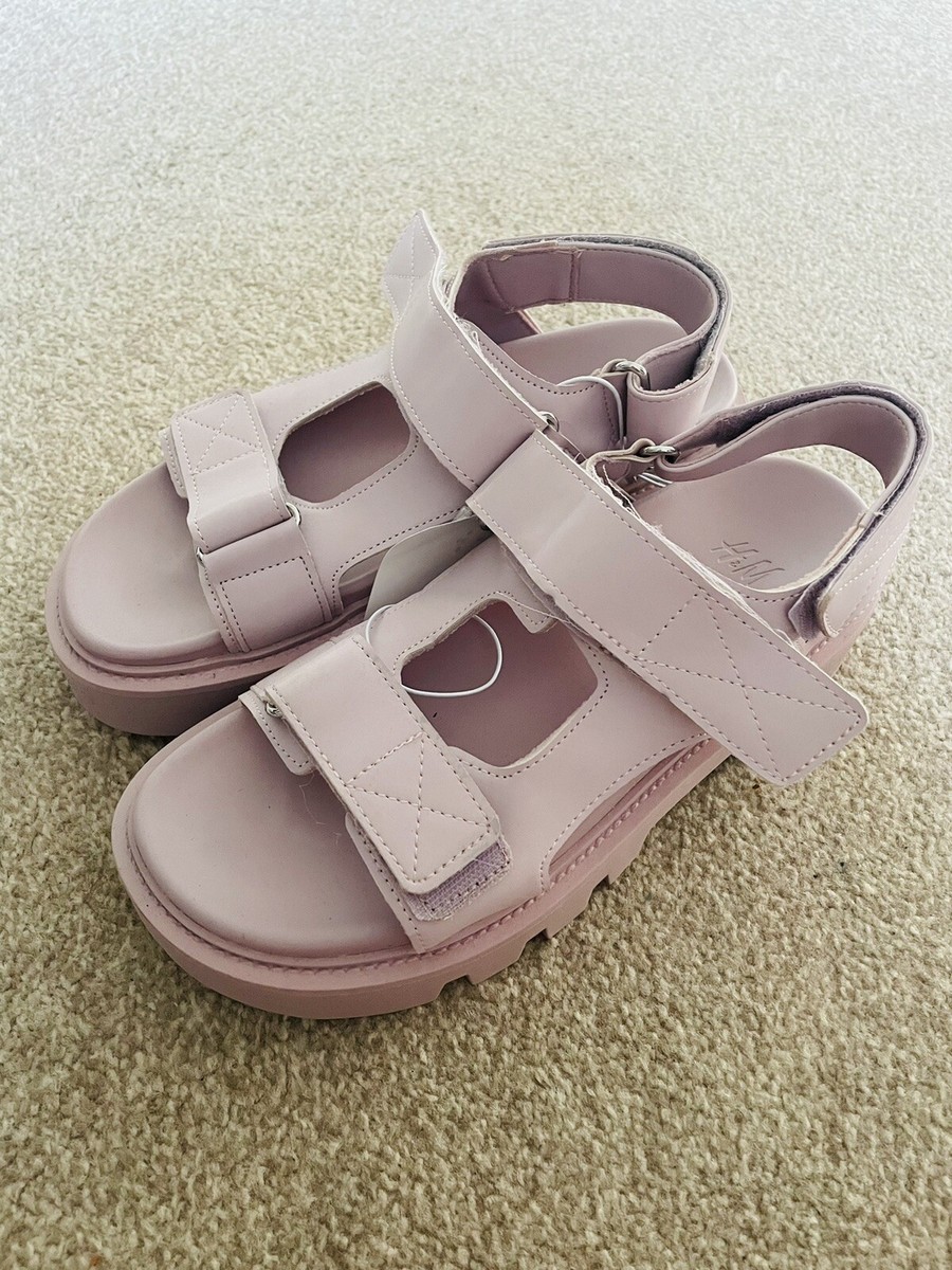 H\u0026M Pink Sporty Chunky Sandals- Most Wanted- Sold Out Uk 6 | eBay UK
