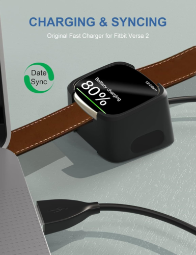 3,3 Fuß USB Ladegerät Kompatibel mit Fitbit Versa 2 Dock Anti-Rutsch... - Bild 3 von 6