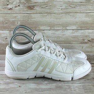 white adidas cheer shoes