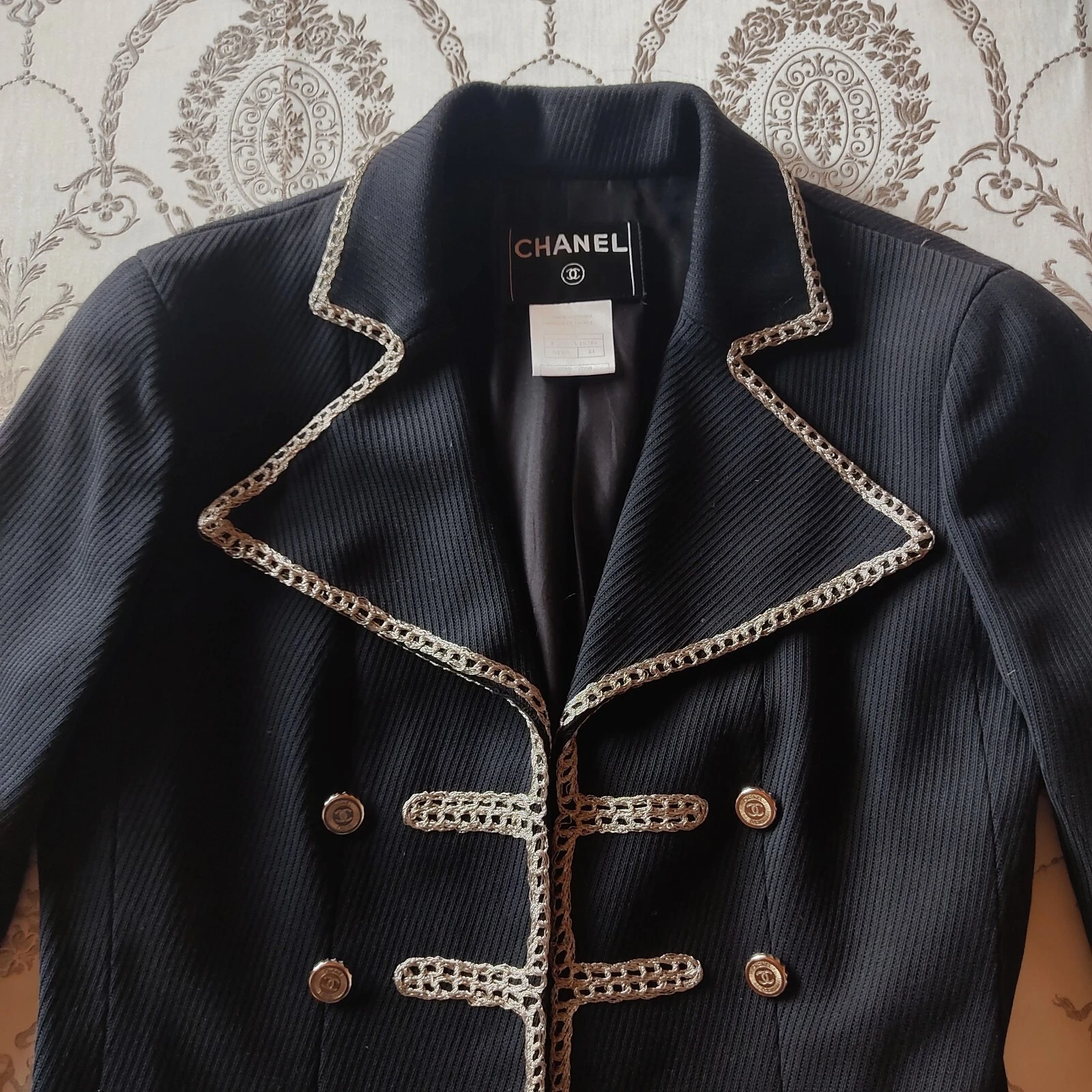 Giacca Chanel Homme uomo Napoleone taglia 44 Karl lagerfeld