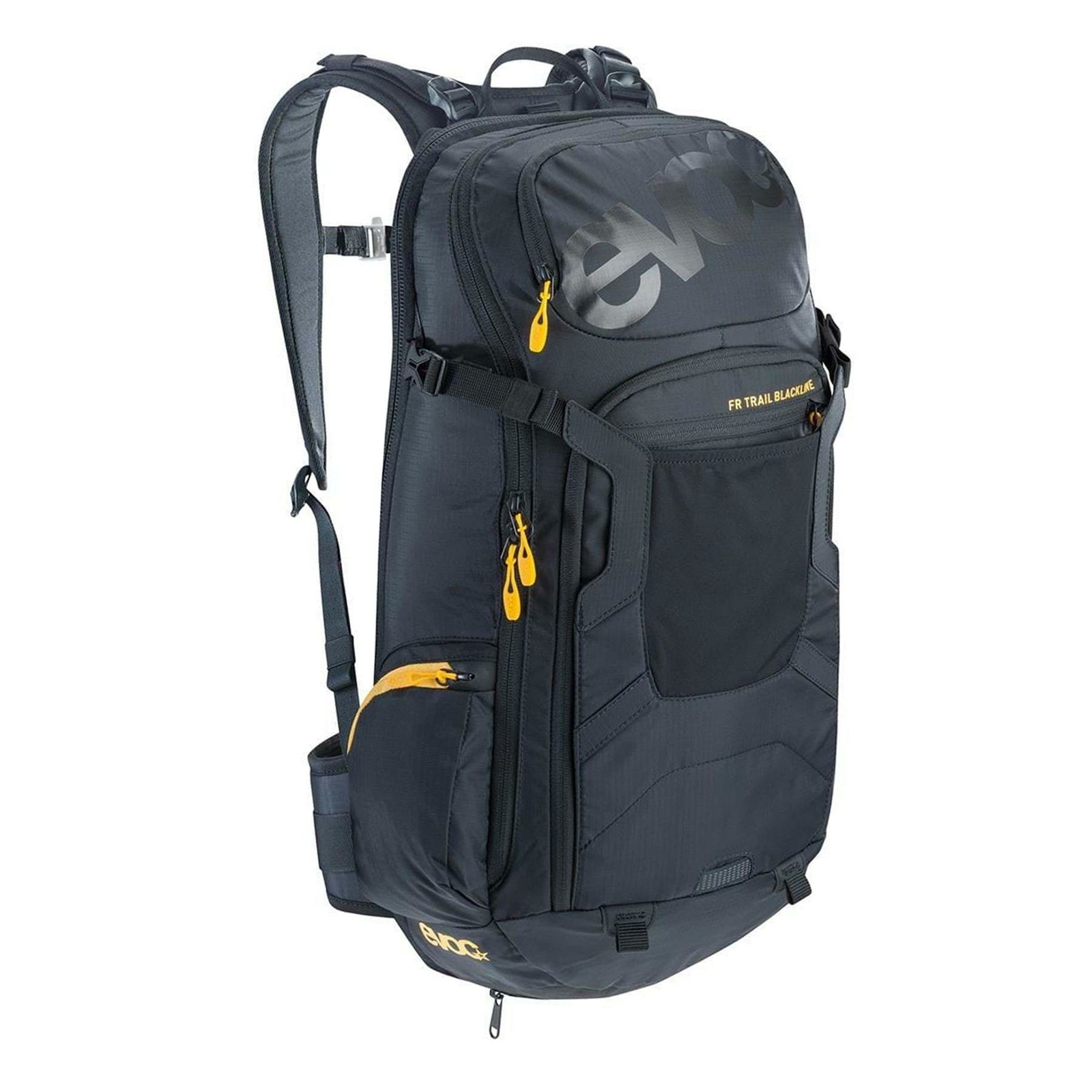 Mochila protectora Evoc FR Trail Blackline con cubierta de lluvia M/L