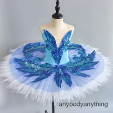 Blue Bird Professional Ballet Tutu Ballerina Performance Swan Dance Dress