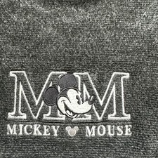 VINTAGE The Disney Store Mickey Mouse Medium Embroidered USA Sweatshirt EUC C6
