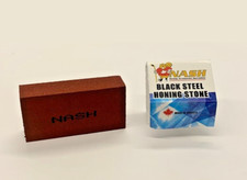 Nash Blacksteel Honing Stone! DLC Mirror Black Steel Hockey Skate Rubber Stone