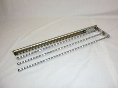 Vtg Knape Vogt KV K-Venience No. 793 Three Bar Sliding Towel Rack Side Mount 