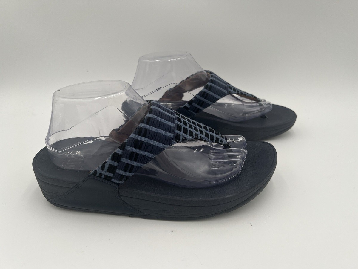 Wedge Sandals Fitflop Lulu Denim FLITFLOP Women's Lulu Art Denim