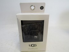 UGG Kids' S/M Rainboot Socks Charcoal Gray Black Cable Knit NEW 24.50 NIB