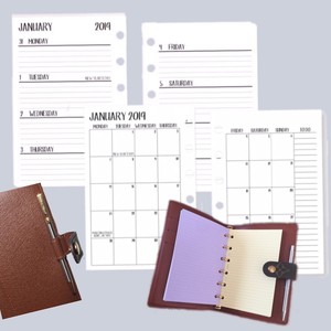 fits Louis Vuitton small agenda: 2019 calendar+Pen+Planner paper+Organizer pages | eBay