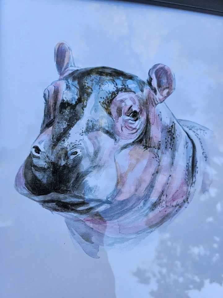 Set 6 Gorgeous 12" X 8" Framed Jungle Animal Friends Childs Nursery Collection - Image 4 of 4