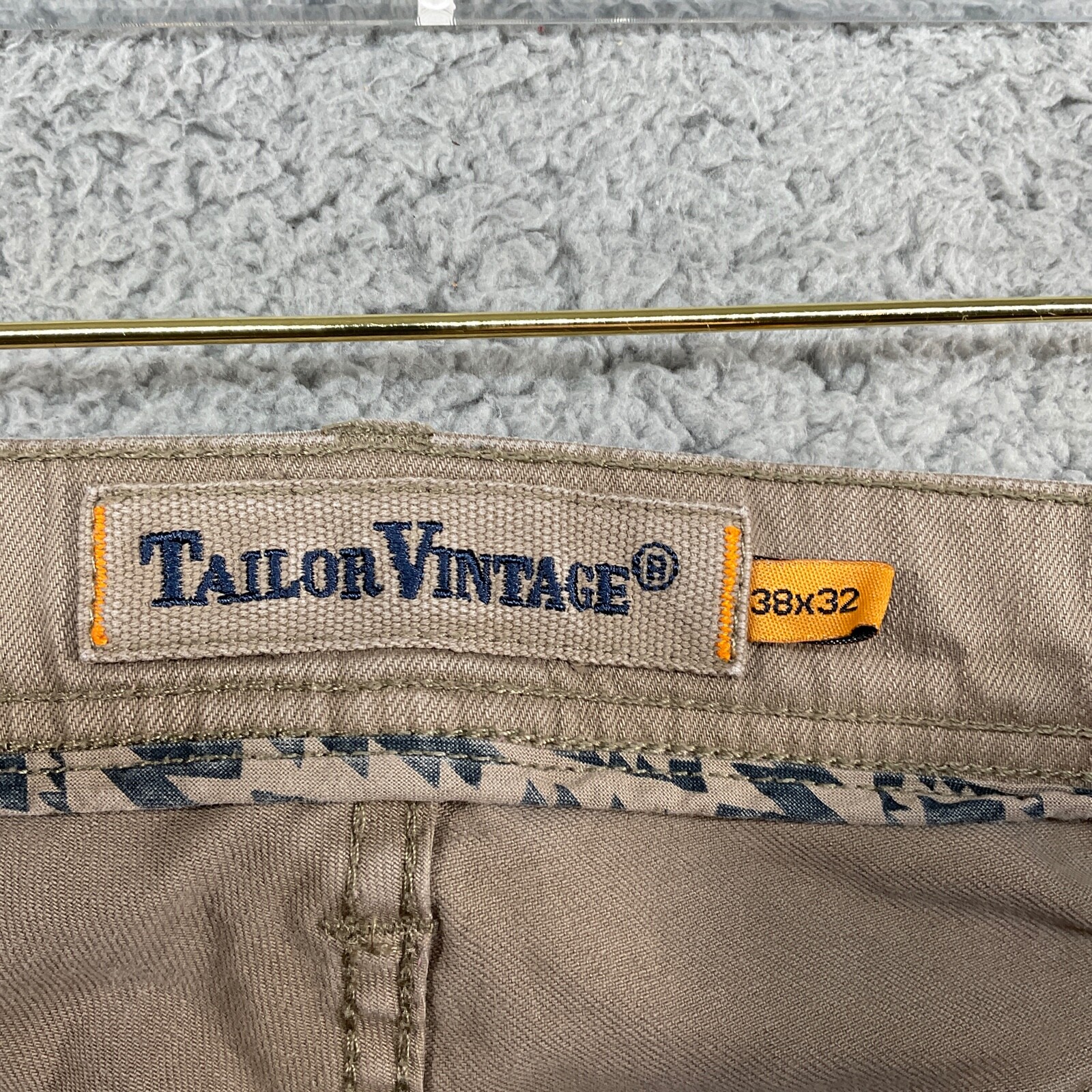 Tailor Vintage Mens Pants 38X32 Denim New Canaan Slim Fit Comfort