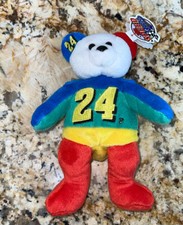 Nascar Team Beans Speed Jeff Gordon 24 Plush 8" Beanbag Teddy Bear NWT 1999 Ages