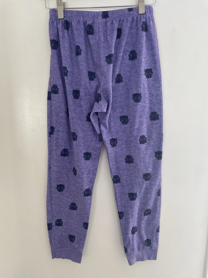 Pantalones de pijama Marvel Black Panther Wakanda Forever niños niñas 100 % poliéster púrpura L Foto 3 de 4