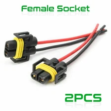 2x Wire Pigtail Female Connector 893 880 899 Fog Light Harness Bulb Socket Cable
