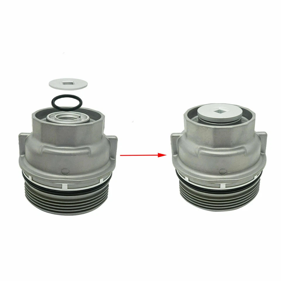 NUEVO SE ADAPTA A TAPA CARCASA FILTRO ACEITE TOYOTA LEXUS + ENCHUFE 15620-31060 Y 15643-31050 EE. UU. Foto 2 de 4