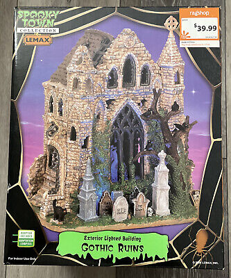 Lemax Spooky Town Halloween Animated GHOST AROUND  sights Sounds Lighted