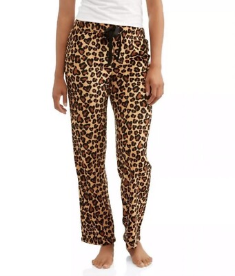 Secret Treasures Leopard Print Pajama Plush Sleep Pants Womens: 2X