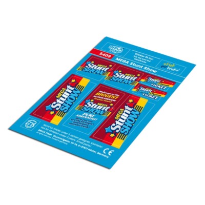 Stunt Show   STICKER fit for building blocks tiles /5409