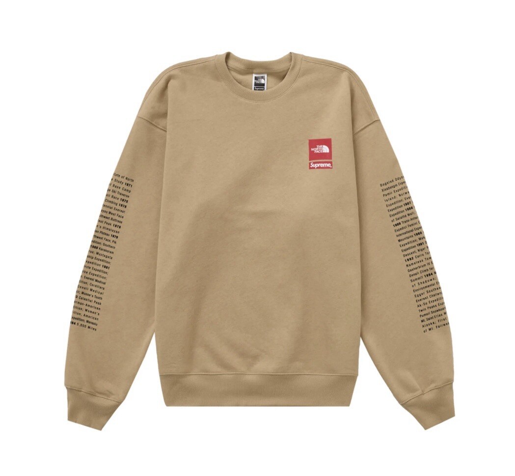 Supreme x North Face Crewneck Khaki XL | eBay Supreme x North Face Crewneck Khaki XL | eBay