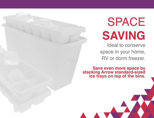 Arrow Home Products Kunststoff-Eiswürfelbehälter, 3er-Pack - Bild 6 von 9
