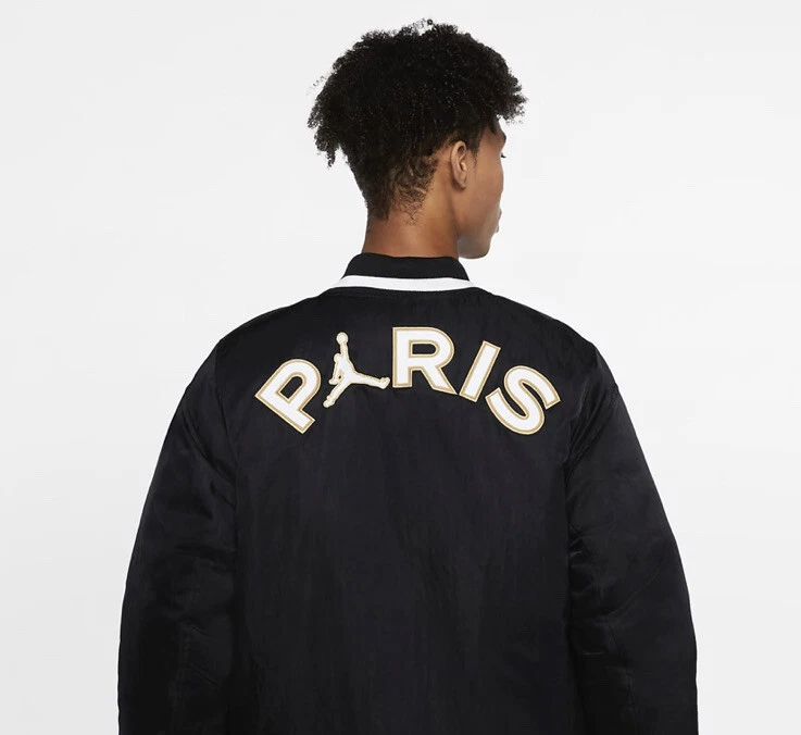 Air Jordan X PSG Paris Saint Germain Varsity Jacket Black CK9665