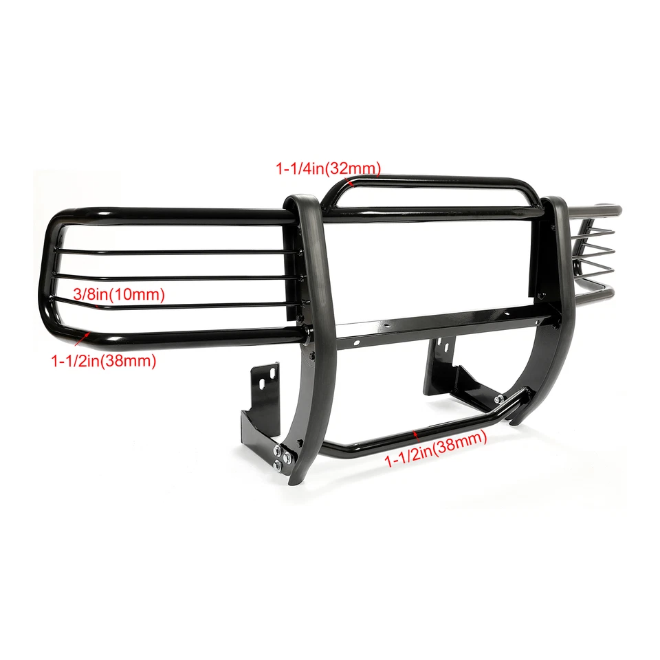 Protector de cepillo de parrilla negro para Chevy Chevrolet S-10 Blazer-S Jimmy Envoy 1998-2004 Foto 2 de 4