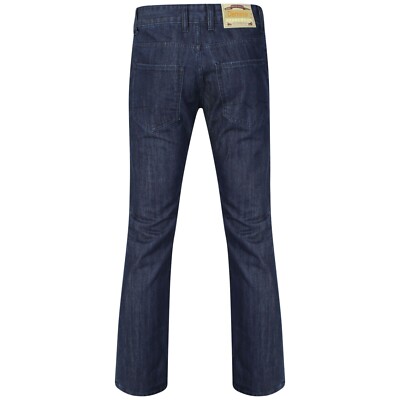 DeMina NEU HERRENJEANS GERADE BEINSPÜLUNG WASCH DENIM 28 30 32 34 36 38 JAMIE