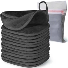 Makeup Remover Cloth, 6" x 6" Makeup Remover Towels Reusable Face Cloth for Wash