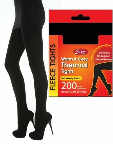 Femmes Silky 200 Denier Chaud Doux Confortable Polaire Thermique
