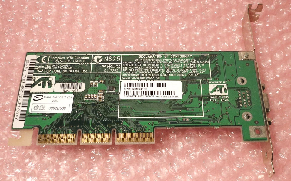 ATI Rage 128 ULTRA 16MB 109-73100-02 Video AGP Graphics Card 1027311602 - Image 3 of 3