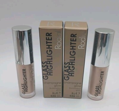Rodial Glass Highlighter Champagne Glow  0.06 oz / 2g Travel Sz *Set Of 2*