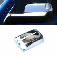 Fits 09-18 Dodge Ram 1500 2500 Mirror Covers Trim Top Half W/Turn Signal Chrome