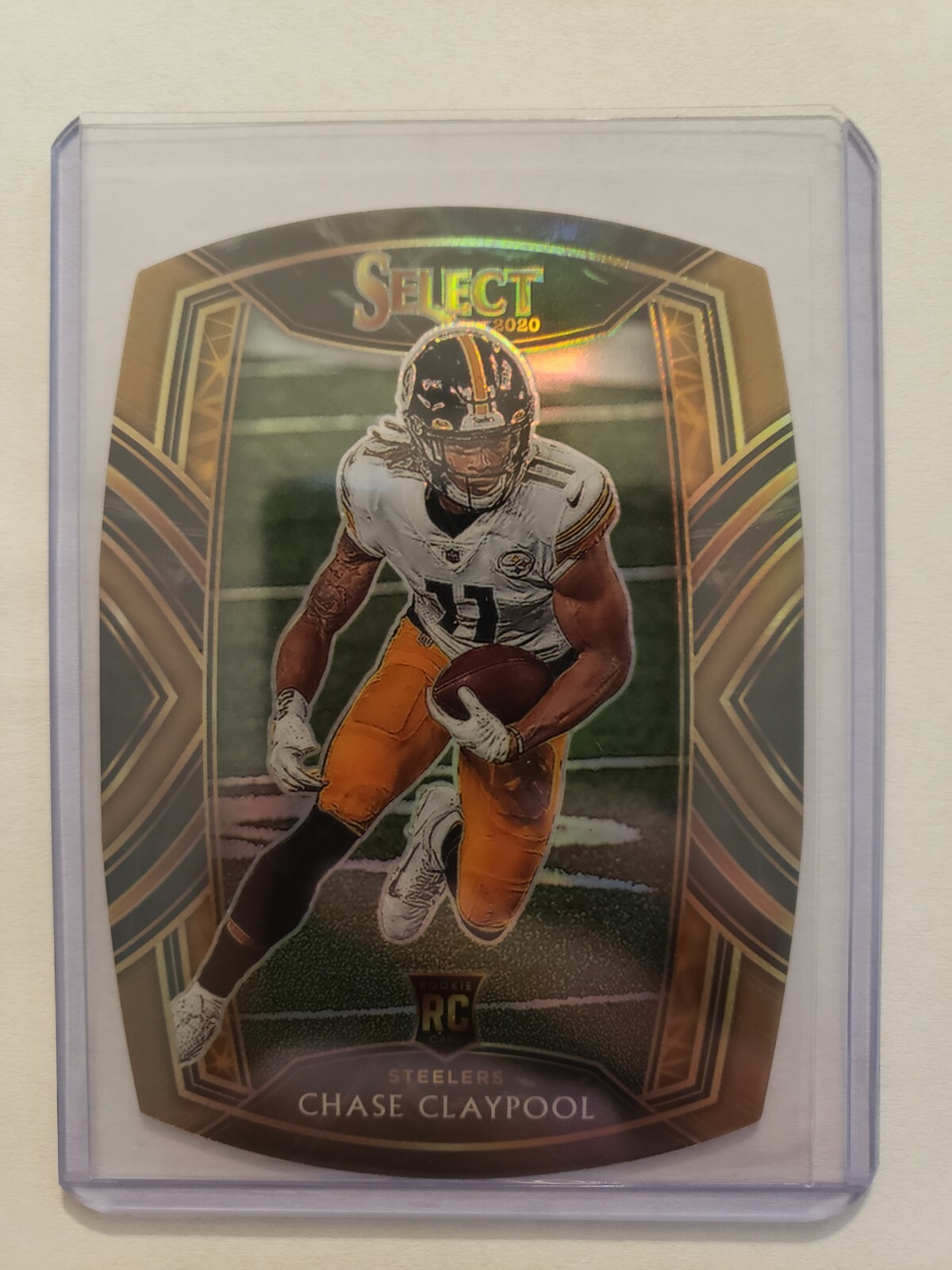 CHASE CLAYPOOL Club Level 2020 Select Football Copper Prizm Die Cut /355 RC SSP