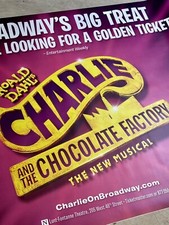 Charlie And The Chocolate Factory Original Broadway Giant Subway Ad Poster