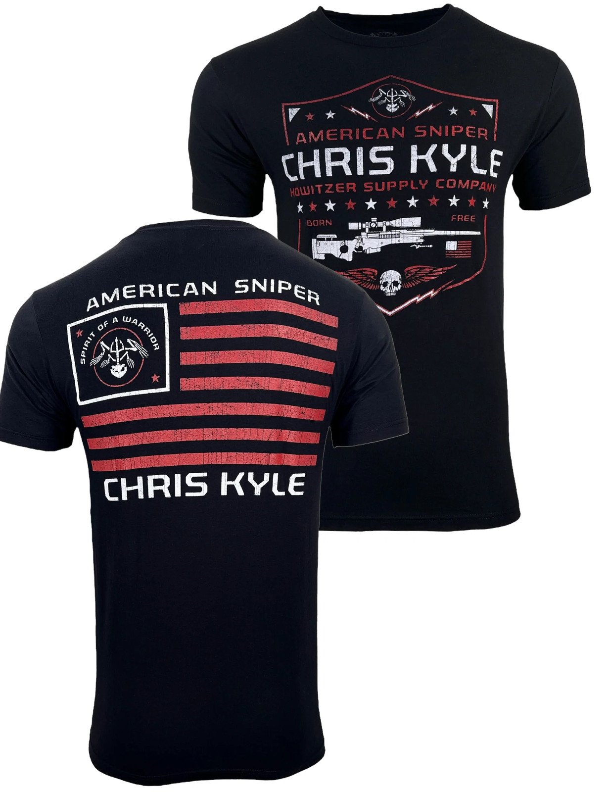 Мужская футболка в стиле гаубицы CHRIS KYLE SPIRIT WARRIOR Military Grunt MFG