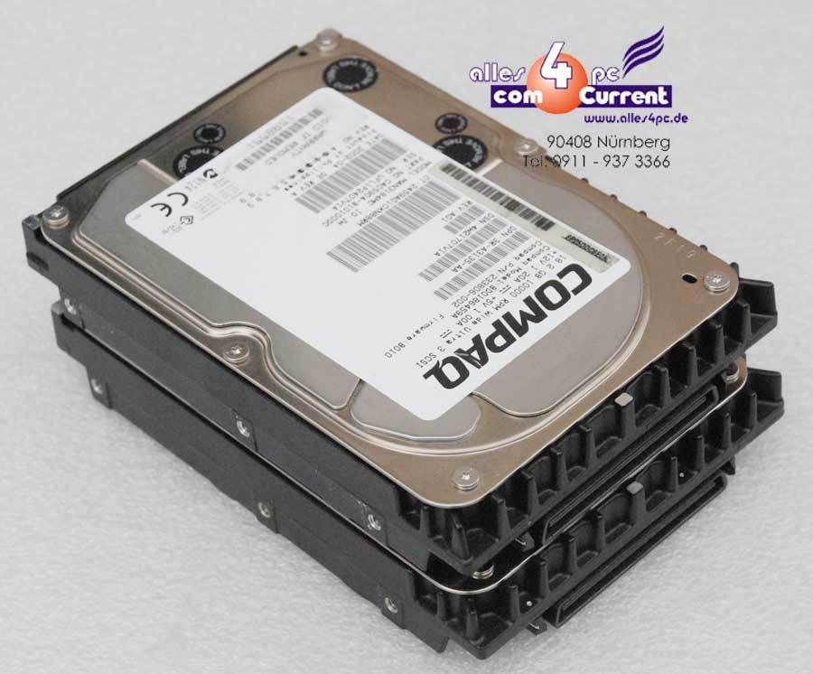 18 GB Compaq SCSI Hard Drive SCABD0186459A MAN3184MC CA05904-B10100DC HDD #K185