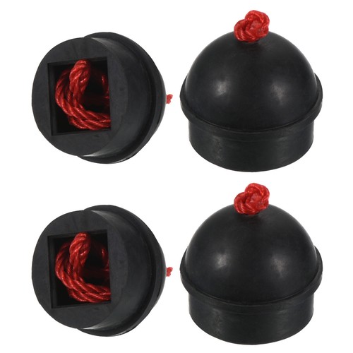 4Pcs Cue Chalk Holder Non Slip Pool Billiard Tips Chalk Case with Cord