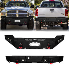 Vijay For 2003-2005 Dodge Ram 25003500 Steel Frontrear Bumper Wsquare Lights