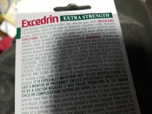 Excedrin Extra Strength The Headache Medicine 250 mg; 10 Tablets-"OUT-DATED",NEW - Picture 7 of 13