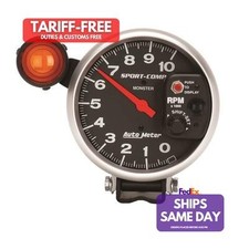 Autometer 3904 One 5in Sport Comp Monster Tach Wshift Light Performance Parts