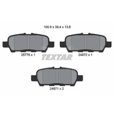 TEXTAR Bremsbeläge hinten für Nissan Juke NV200 Evalia Suzuki Grand Vitara II