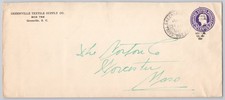 Greenville, South Carolina &mdash; Textile Supply Co. return envelope, 3&cent;
