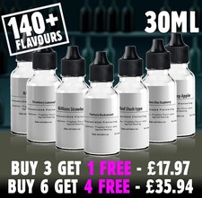 30ml E Liquid Flavour Concentrate DIY Vape Juice Mix Extra Strong UK PG 0mg