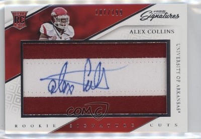 2016 Prime Signatures Signature Cuts /199 Alex Collins #300 Rookie Auto RC 02wb