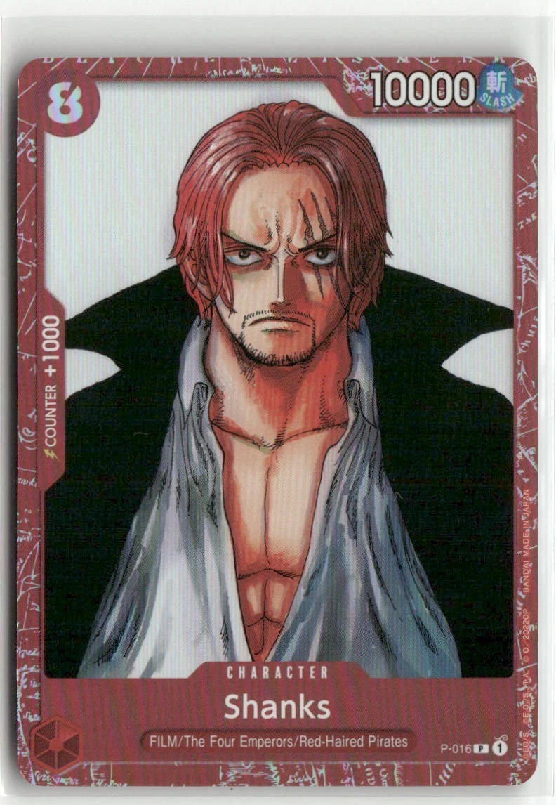 ドラマティックカード AS-016 PR promo card Shanks P-016 One Piece Promotion Cards for sale | eBay