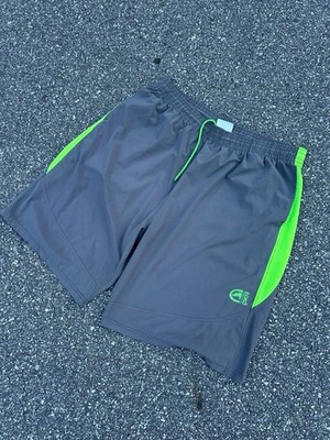 Ecko Function Grey and Neon Green Athletic Shorts Size 2XL