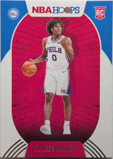 2020-21 Panini NBA Hoops Tyrese Maxey Rookie Card #207 Philadelphia 76ers