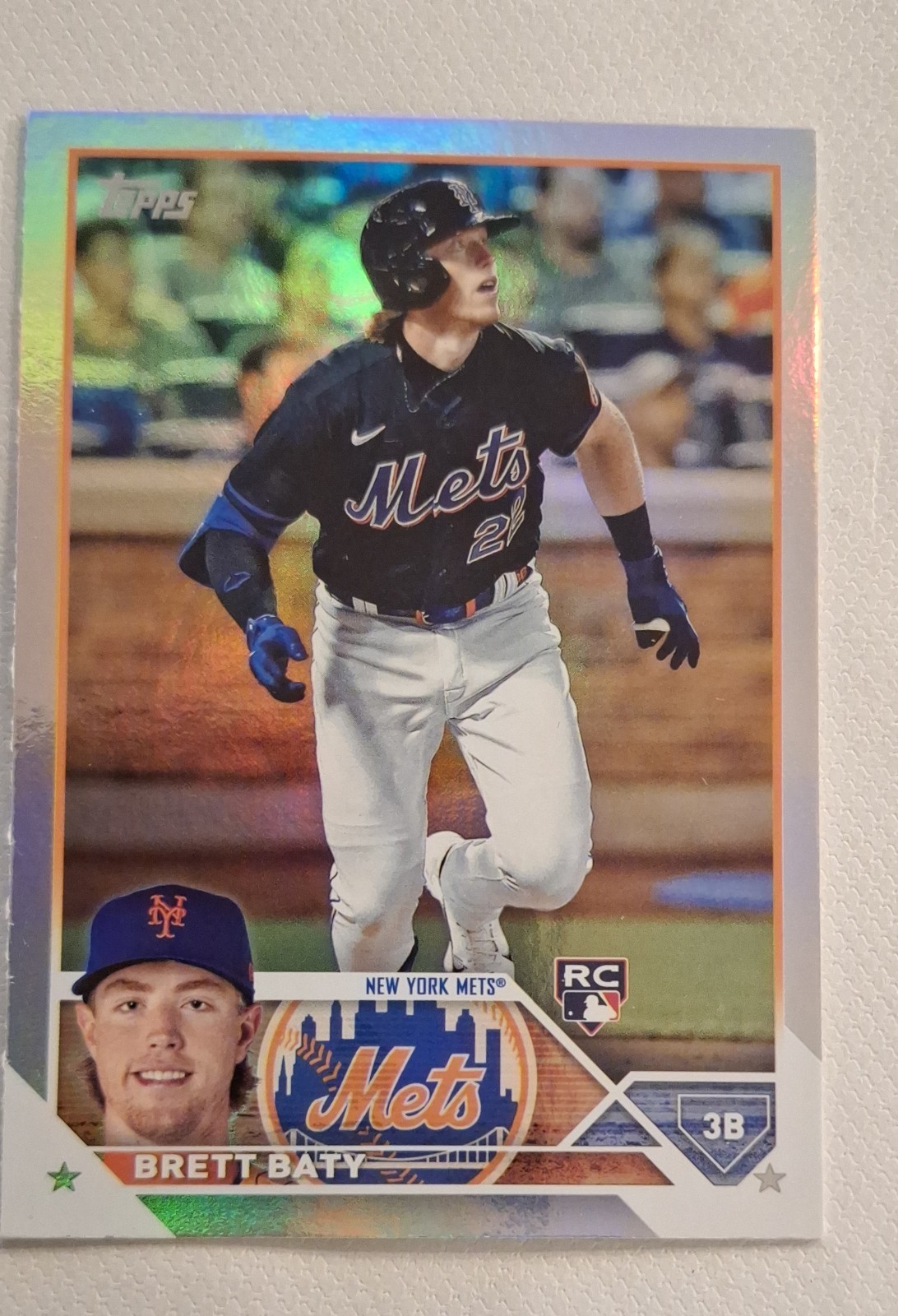 2023 Topps Series 1 - Brett Baty #89 Rainbow Foil (RC)