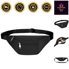 Durable Nylon Waist Bag with Multiple Wearing Styles - Ideal for Sports  Travel