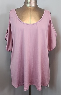 NWT Soly Hux Purple Shirt Womens Size L Chest 49 Cold Shoulder Sleeve 307-35414